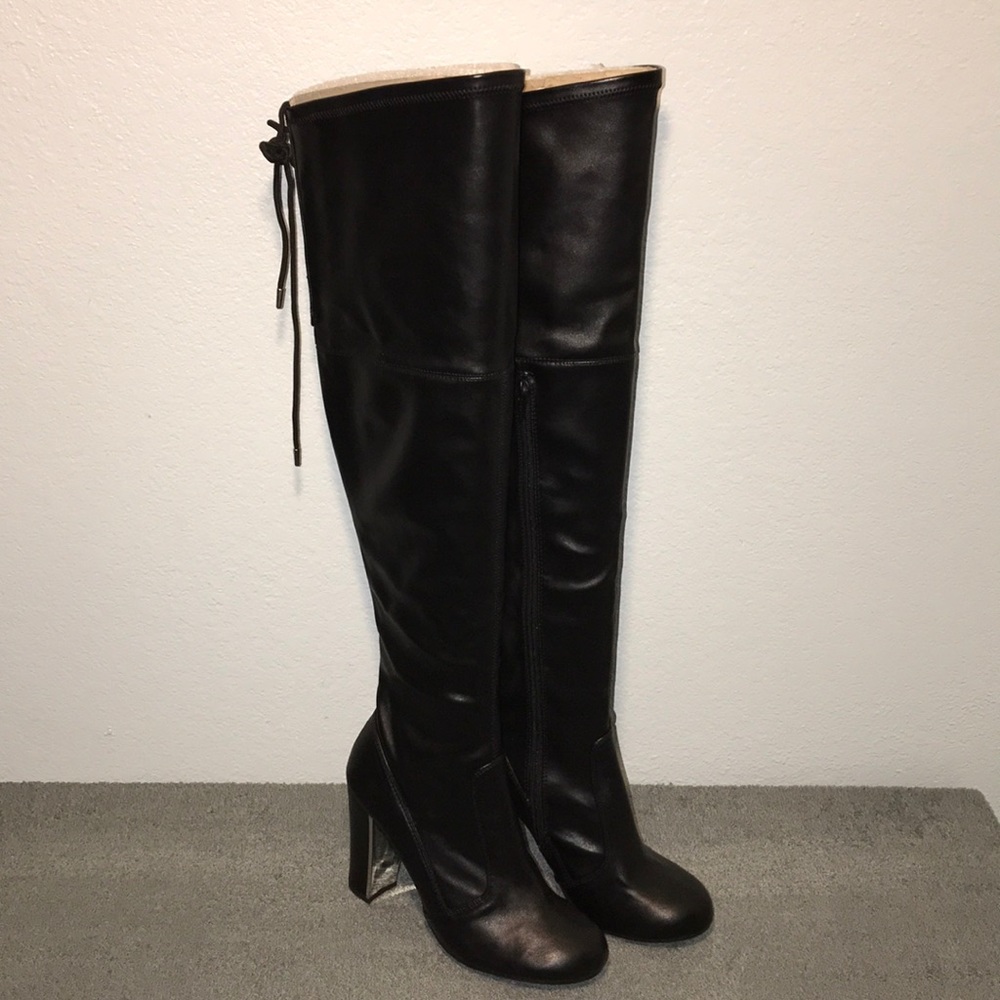 Material Girl Priyanka Closed-Toe OTK Fashion Boot